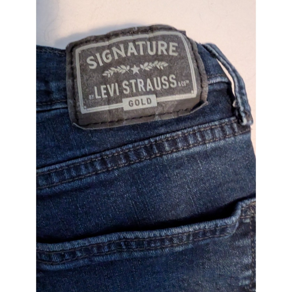 Levi Strauss Signature Gold Women's High Rise Straight Leg Jeans Blue 28X30